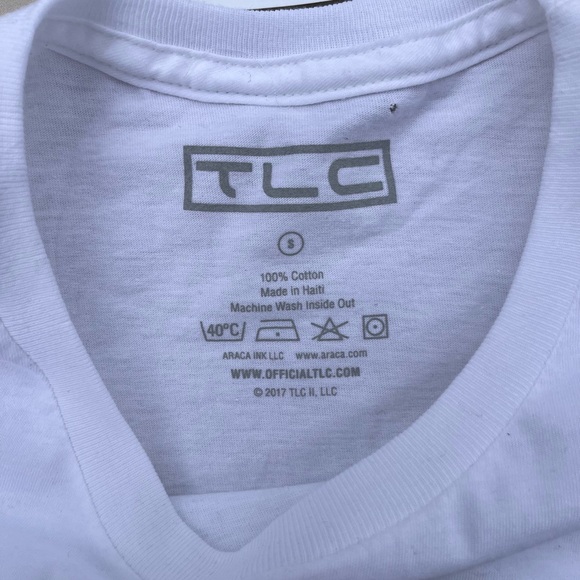 New Official TLC Women’s Small White Graphic T-Shirt - Picture 2 of 3
